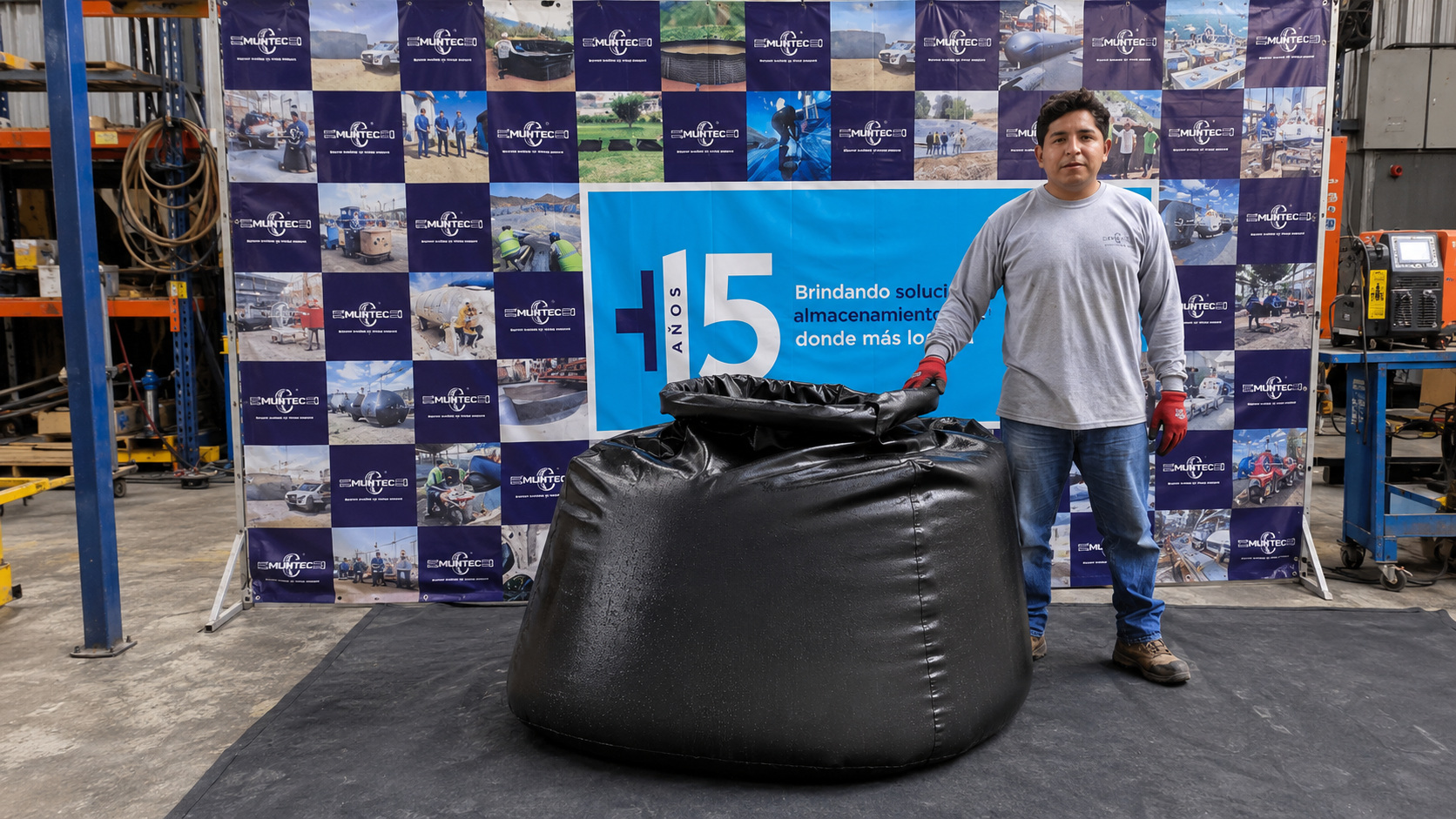 Equipo MUNTEC con tanque autosoportable